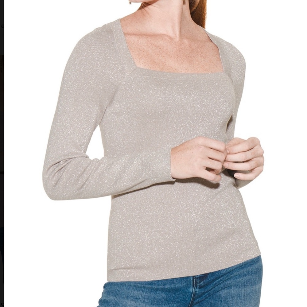 White House Black Market Square Neck Sweater